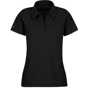 TRIGEMA - Poloshirt zonder knoopslijst - Zwart - Dames TRIGEMA - Poloshirt zonder knoopslijst - Zwart - Dames