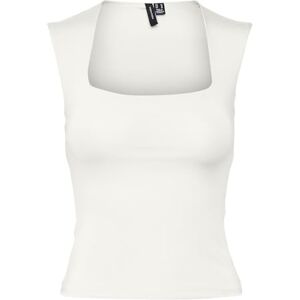 VERO MODA Dames Vmmillion Sl Square Neck Top JRS Noos, wit (snow white), XS VERO MODA Dames Vmmillion Sl Square Neck Top JRS Noos, wit (snow white), XS