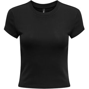 ONLY Onlelina S/S O-Neck Short Top JRS, zwart, L ONLY Onlelina S/S O-Neck Short Top JRS, zwart, L