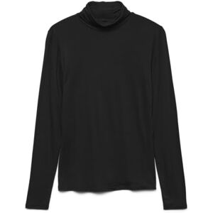 VERO MODA Dames Vmalberte Ls Rollneck Top JRS Noos shirt met lange mouwen, zwart, XL VERO MODA Dames Vmalberte Ls Rollneck Top JRS Noos shirt met lange mouwen, zwart, XL