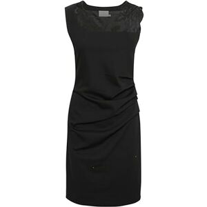 KAFFE Cocktailjurk voor dames, ronde hals, kant, detail, boven, knie, lengte mouwloos, Black Deep, XXL KAFFE Cocktailjurk voor dames, ronde hals, kant, detail, boven, knie, lengte mouwloos, Black Deep, XXL