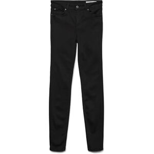 VERO MODA VMLUX Mid Rise Slim Fit Jeans voor dames, zwart., XL / 30L VERO MODA VMLUX Mid Rise Slim Fit Jeans voor dames, zwart., XL / 30L