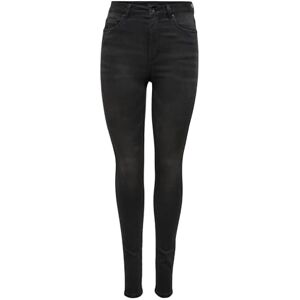 ONLY ONLRoyal Life HW Skinny Fit Jeans voor dames, zwart denim, S/30L ONLY ONLRoyal Life HW Skinny Fit Jeans voor dames, zwart denim, S/30L