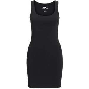 JJXX Jack & Jones Jxsaga STR Sl Dress JRS, zwart, L JJXX Jack & Jones Jxsaga STR Sl Dress JRS, zwart, L