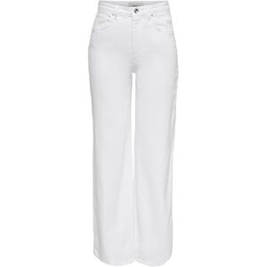 ONLY Dames ONLJUICY HW Wide Leg DNM REABOX NOOS Jeans, wit, 29/30 ONLY Dames ONLJUICY HW Wide Leg DNM REABOX NOOS Jeans, wit, 29/30