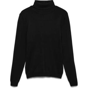 VERO MODA Dames Vmglory Ls Rollneck Blouse Noos Pullover, zwart, L VERO MODA Dames Vmglory Ls Rollneck Blouse Noos Pullover, zwart, L