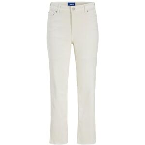 JACK & JONES JXNICE SL-STRA ANK Crop MW C8170 DNM SN, Witte denim/detail: gebroken wit, 29W x 34L JACK & JONES JXNICE SL-STRA ANK Crop MW C8170 DNM SN, Witte denim/detail: gebroken wit, 29W x 34L