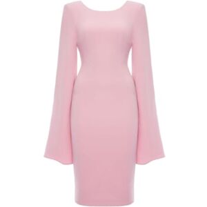Swing Fashion Poederroze elegante lange mouwen kokerjurk met split Tess Maat 38, roze, 38 Swing Fashion Poederroze elegante lange mouwen kokerjurk met split Tess Maat 38, roze, 38