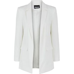 PIECES Blazer voor dames, open, cloud dancer, XS PIECES Blazer voor dames, open, cloud dancer, XS