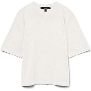 VERO MODA Gebreide damestrui VMSILJE, wit (snow white), XL VERO MODA Gebreide damestrui VMSILJE, wit (snow white), XL