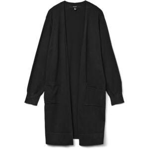 VERO MODA VMSILJE LS Open Cardigan GA NOOS, zwart, L VERO MODA VMSILJE LS Open Cardigan GA NOOS, zwart, L
