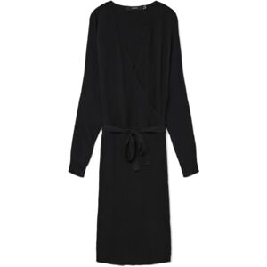VERO MODA Gebreide damesjurk VMHOLLYREM lange jurk, zwart, L VERO MODA Gebreide damesjurk VMHOLLYREM lange jurk, zwart, L