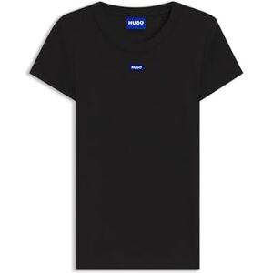 HUGO Easy Tee_b Jersey voor dames, zwart 1, XL HUGO Easy Tee_b Jersey voor dames, zwart 1, XL