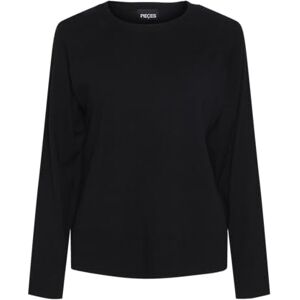 PIECES Dames Pcsia Ls Knit Noos Bc gebreide trui, zwart, L PIECES Dames Pcsia Ls Knit Noos Bc gebreide trui, zwart, L