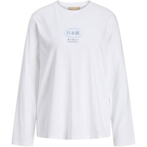 JACK & JONES Jxsoutheast Loose Ls Tee Tg JRS, wit (bright white), L JACK & JONES Jxsoutheast Loose Ls Tee Tg JRS, wit (bright white), L