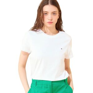 Tommy Hilfiger T-shirt voor dames, wit (Classic White), XS Tommy Hilfiger T-shirt voor dames, wit (Classic White), XS