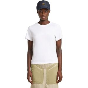 G-STAR Dames Embro Logo R T Wmn T-shirt, wit (White D26248-d101-110), M G-STAR Dames Embro Logo R T Wmn T-shirt, wit (White D26248-d101-110), M