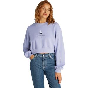 Calvin CK JEANS Trui Sweatshirt voor dames, Paars (Perzisch Violet), XL Calvin CK JEANS Trui Sweatshirt voor dames, Paars (Perzisch Violet), XL
