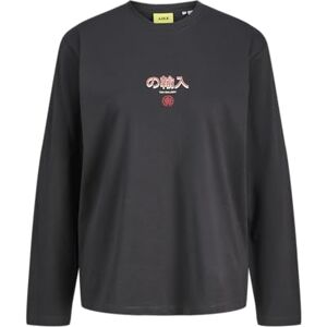 JACK & JONES Jxsoutheast Loose Ls Tee Tg JRS, Phantom, M JACK & JONES Jxsoutheast Loose Ls Tee Tg JRS, Phantom, M