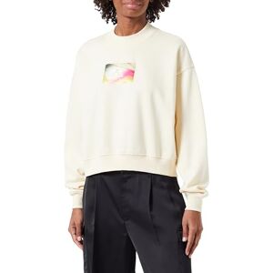 Calvin Jeans Dames verlichte doos logo ronde hals sweatshirts, Vanille, M Calvin Jeans Dames verlichte doos logo ronde hals sweatshirts, Vanille, M