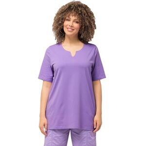 Ulla Popken Dames, A-lijn, tuniek, T-shirt met korte mouwen, Blauwe sering, 42-44 Grote maten Ulla Popken Dames, A-lijn, tuniek, T-shirt met korte mouwen, Blauwe sering, 42-44 Grote maten