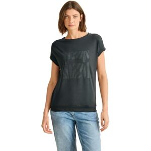 Cecil T-shirt met print, Slate Kaki, S Cecil T-shirt met print, Slate Kaki, S