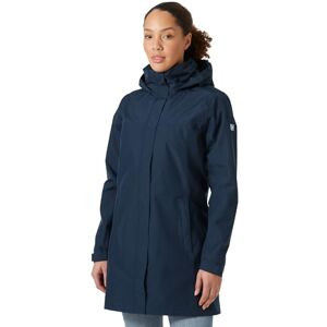 Helly Hansen vrouwen Aden waterdichte ademende capuchon lange regenjas, 597 marineblauw, klein Helly Hansen vrouwen Aden waterdichte ademende capuchon lange regenjas, 597 marineblauw, klein