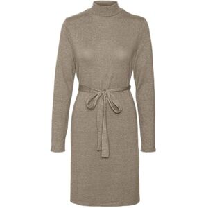 VERO MODA VMBELLA LS korte jurk JRS NOOS, Silver Mink/Detail: melange, S VERO MODA VMBELLA LS korte jurk JRS NOOS, Silver Mink/Detail: melange, S