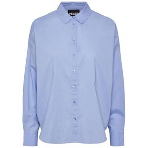 PIECES Dames Pctanne Ls Loose Shirt Noos Hemd/Blouse, Hydrangea., L PIECES Dames Pctanne Ls Loose Shirt Noos Hemd/Blouse, Hydrangea., L