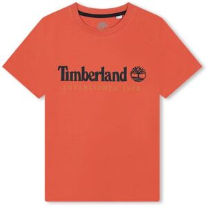 Timberland T-shirt met korte mouwen voor jongens, Tangelo Timberland T-shirt met korte mouwen voor jongens, Tangelo