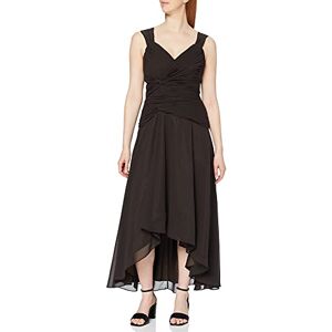Astrapahl Cocktailjurk voor dames met mooie plooien, knielang, bruin, 32 Astrapahl Cocktailjurk voor dames met mooie plooien, knielang, bruin, 32