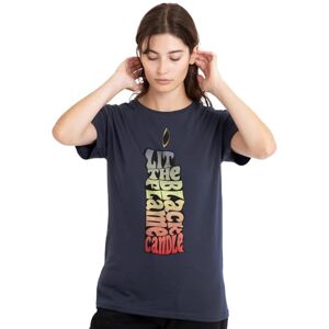 Disney Hocus Pocus Lit The Black Flame Candle dames T-shirt, diep marineblauw, klein, Diepe marine, S Disney Hocus Pocus Lit The Black Flame Candle dames T-shirt, diep marineblauw, klein, Diepe marine, S