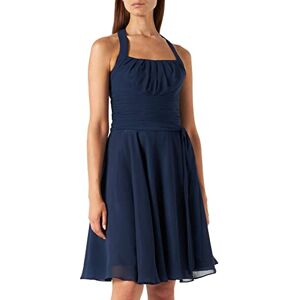 Astrapahl Cocktailjurk voor dames, neckholder, knielang, blauw (middernachtblauw)., 34 Astrapahl Cocktailjurk voor dames, neckholder, knielang, blauw (middernachtblauw)., 34
