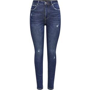 ONLY Onlmila Skinny Jeans voor dames, hoge taille, skinny fit jeans, donkerblauw (dark blue denim), 26 ONLY Onlmila Skinny Jeans voor dames, hoge taille, skinny fit jeans, donkerblauw (dark blue denim), 26