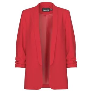 PIECES Damesblazer PCBOSELLA, rood (high risk red), S PIECES Damesblazer PCBOSELLA, rood (high risk red), S