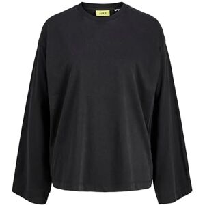 JACK & JONES Jxandrea Wash Loose Ls Tee JRS, zwart, M JACK & JONES Jxandrea Wash Loose Ls Tee JRS, zwart, M