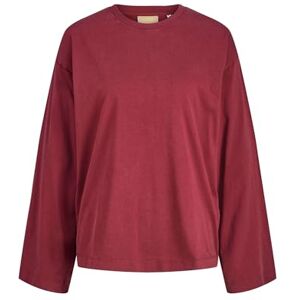 JACK & JONES Jxandrea Wash Loose Ls Tee JRS, Cabernet, XL JACK & JONES Jxandrea Wash Loose Ls Tee JRS, Cabernet, XL