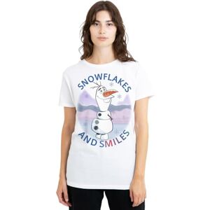 Disney mandarin creative ltd Frozen sneeuwvlokken en glimlachen met Olaf dames T-shirt, wit, X-Large, Wit, XL Disney mandarin creative ltd Frozen sneeuwvlokken en glimlachen met Olaf dames T-shirt, wit, X-Large, Wit, XL
