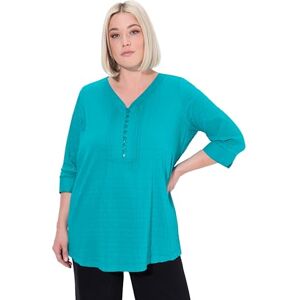 Ulla Popken Tuniek voor dames, Diep aqua, 42-44 Grote maten Ulla Popken Tuniek voor dames, Diep aqua, 42-44 Grote maten