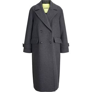 JACK & JONES Jxcara Wool Blend Coat Otw Elv, dark grey melange, L JACK & JONES Jxcara Wool Blend Coat Otw Elv, dark grey melange, L