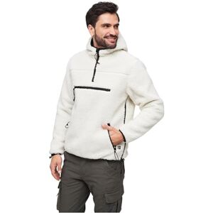 Brandit Teddyfleece worker trui, wit, 6XL Brandit Teddyfleece worker trui, wit, 6XL