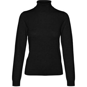 VERO MODA VMIRIS LS trui met rolhals GA NOOS, zwart, S VERO MODA VMIRIS LS trui met rolhals GA NOOS, zwart, S