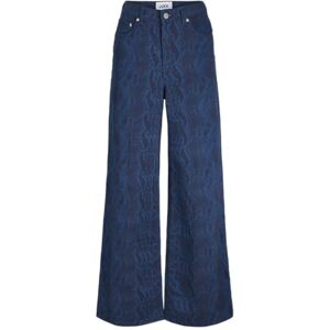 JACK & JONES Jxsarah AOP Tokyo Wide Hw Pant PNT Ln, Insigniablauw, S JACK & JONES Jxsarah AOP Tokyo Wide Hw Pant PNT Ln, Insigniablauw, S