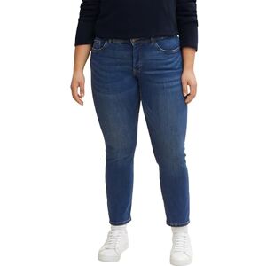 TOM TAILOR Dames jeans 206220222 Plusize Slim Fit, 10119 Used Mid Stone Blue Denim, 54 Grote maten TOM TAILOR Dames jeans 206220222 Plusize Slim Fit, 10119 Used Mid Stone Blue Denim, 54 Grote maten