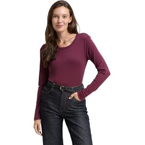 TOM TAILOR T-shirt met lange mouwen voor dames, 16427, bordeauxrood, 3XL TOM TAILOR T-shirt met lange mouwen voor dames, 16427, bordeauxrood, 3XL