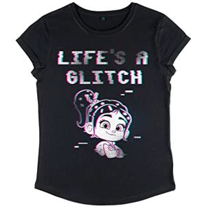 Disney Women's Wreck-It Ralph 2-litch Life Organic Roll Sleeve T-shirt, zwart, XL, zwart, XL Disney Women's Wreck-It Ralph 2-litch Life Organic Roll Sleeve T-shirt, zwart, XL, zwart, XL