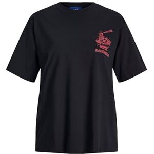 JACK & JONES Jxramen Loose Ss Tee Tg JRS, zwart, L JACK & JONES Jxramen Loose Ss Tee Tg JRS, zwart, L