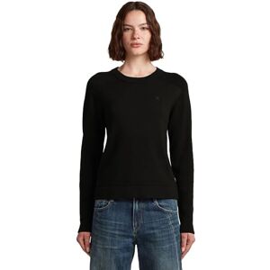 G-STAR 8719965012981 core r knit wmn, Zwart (Dk Black D27712-b692-6484), S G-STAR 8719965012981 core r knit wmn, Zwart (Dk Black D27712-b692-6484), S