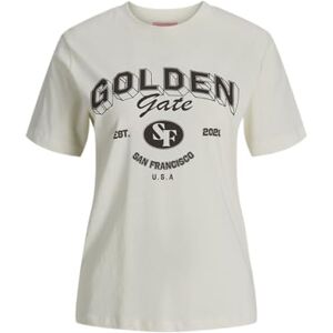 JACK & JONES Jxmerle Reg SS Tee JRS T-shirt, gebroken wit, L dames, Gebroken wit, L JACK & JONES Jxmerle Reg SS Tee JRS T-shirt, gebroken wit, L dames, Gebroken wit, L