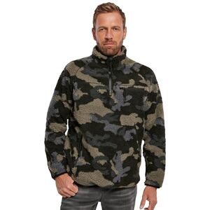 Brandit Teddy Fleece Troyer Sweatshirts dark camo M 100% polyester Basics Brandit Teddy Fleece Troyer Sweatshirts dark camo M 100% polyester Basics